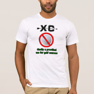 XC Ten slotte een praktisch gebruik van golfterrei T-shirt