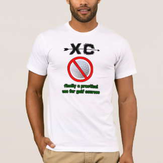 XC Ten slotte een praktisch gebruik van golfterrei T-shirt