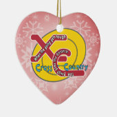 XC TOUGH MOTTO - KRUISLAND KERAMISCH ORNAMENT (Rechts)