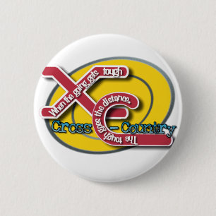 XC TOUGH MOTTO (KRUISLAND) RONDE BUTTON 5,7 CM