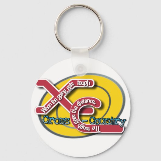 XC TOUGH MOTTO (KRUISLAND) SLEUTELHANGER (Voorkant)