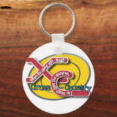XC TOUGH MOTTO (KRUISLAND) SLEUTELHANGER (Voorkant)