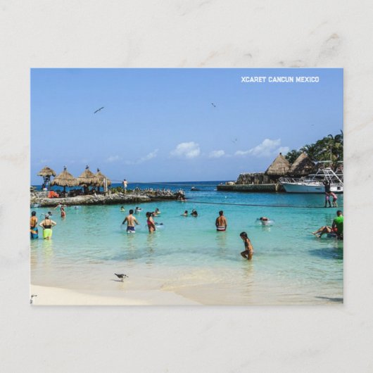 Xcaret Cancun Mexico Feestdagenkaart (Voorkant)