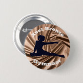 Xcel Bronze Gymnast - Girls Gymnastics Button (Voorkant /achterkant)