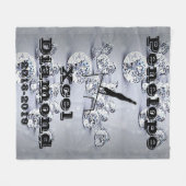 Xcel Diamond Girls Gymnastics Personalized Blanket Fleece Deken (Voorkant (Horizontaal))