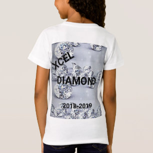 Xcel Diamond Girls Gymnastiek gepersonaliseerd T-s T-shirt