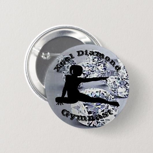 Xcel Diamond Gymnast - Meisjesgymnastiek Button (Voorkant /achterkant)
