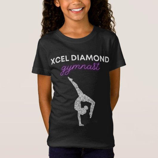 Xcel Diamond Turn Gymnastiek T-Shirt (Voorkant)