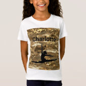 Xcel Gold Girls Gymnastiek T-shirt gepersonaliseer (Voorkant)