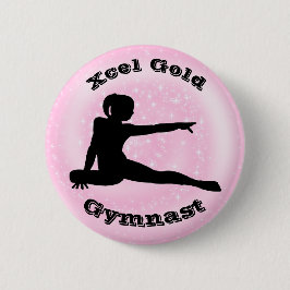 Xcel Gold Gymnast - Girls Gymnastics Button