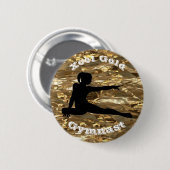 Xcel Gold Gymnast - Girls Gymnastics Button (Voorkant /achterkant)