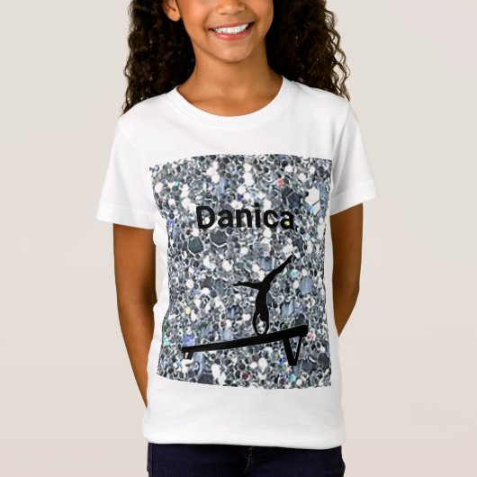 Xcel Platinum Girls Gepersonaliseerde Gymnastiek T T-shirt (Voorkant)