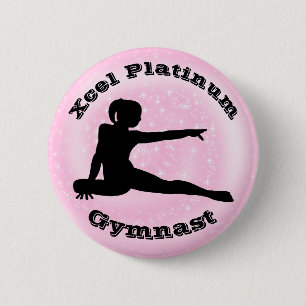 Xcel Platinum Gymnast - Meisjes Gymnastiek Button