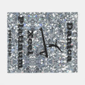 Xcel Platinum Gymnastics - Aangepaste flessenbak Fleece Deken (Voorkant (Horizontaal))