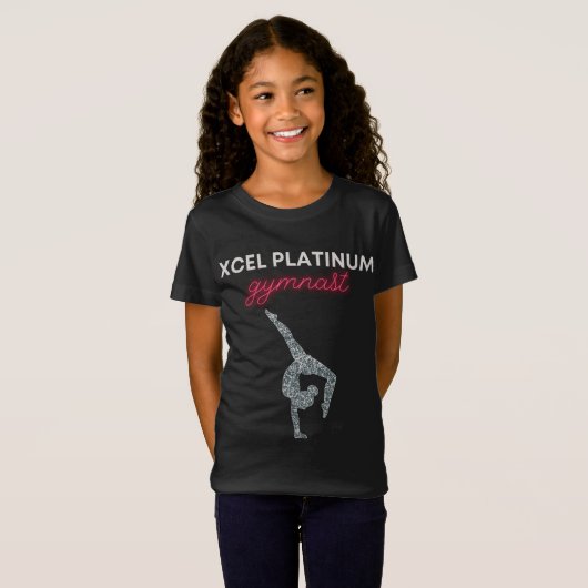 Xcel Platinum Gymnastiek T-shirt (Voorkant volledig)