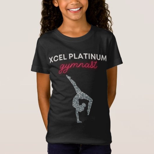 Xcel Platinum Gymnastiek T-shirt (Voorkant)