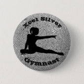 Xcel Silver Gymnast - Girls Gymnastics Button (Voorkant)