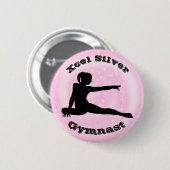 Xcel Silver Gymnast - Girls Gymnastics Button (Voorkant /achterkant)