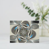 xChrome - Fractal Briefkaart (Staand voorkant)