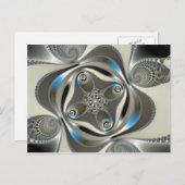 xChrome - Fractal Briefkaart (Voorkant / Achterkant)