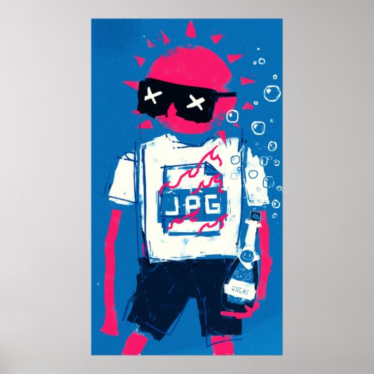 XCOPY Summer JPG WAGMI Colorful Art Meervoudige Gr Poster (Voorkant)