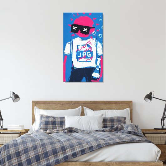XCOPY Summer JPG WAGMI Pop Art Meerdere formaten Canvas Afdruk (Insitu (Slaapkamer))