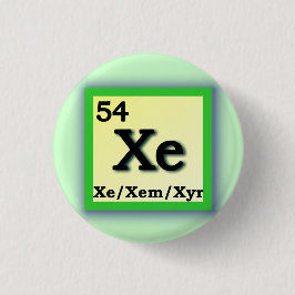 Xe Xem - Periodieke Tafel Persoonlijke geslachtssp Ronde Button 3,2 Cm
