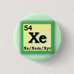 Xe Xem - Periodieke Tafel Persoonlijke geslachtssp Ronde Button 3,2 Cm