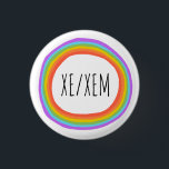 XE/XEM ronouns Colorful Rainbow Circle Ronde Button 3,2 Cm<br><div class="desc">Decoreer je outfit met deze coole kunstknop. Het is een geweldig cadeau! U kunt het aanpassen en tekst ook toevoegen. Bekijk mijn winkel voor veel meer kleuren en patronen! Laat me weten of je ook iets op maat wilt.</div>