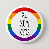 Xe Xem Xyrs Pronoun Ronde Button 7,6 Cm (Voorkant)