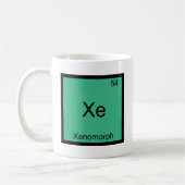 Xe - Xenomorf Funny Chemistry Element Symbol T-shi Koffiemok (Links)