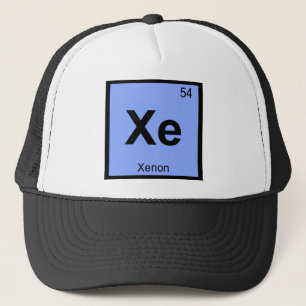 Xe - Xenon Chemie Periodiek Systeem Symbool Trucker Pet