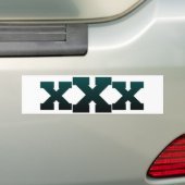 XEDGE4LIFEX donkerblauw xXx Bumpersticker (Op auto)