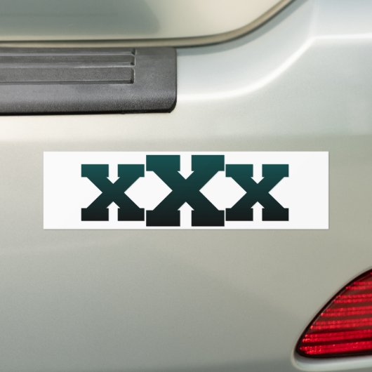 XEDGE4LIFEX donkerblauw xXx Bumpersticker (Op auto)