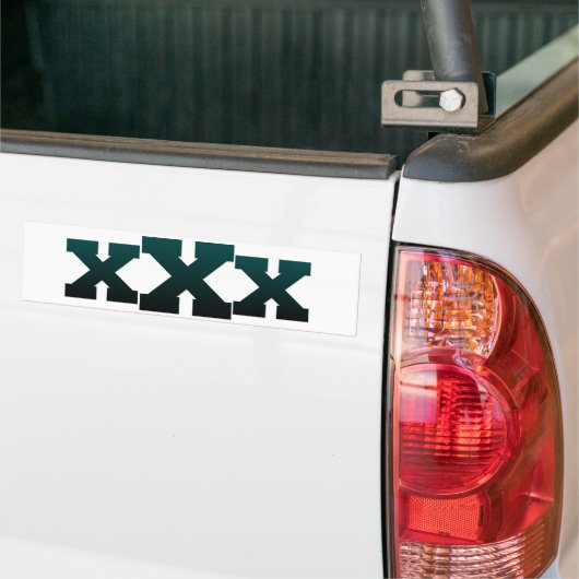 XEDGE4LIFEX donkerblauw xXx Bumpersticker (Op Truck)