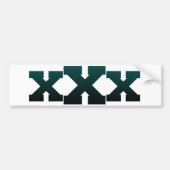 XEDGE4LIFEX donkerblauw xXx Bumpersticker (Voorkant)