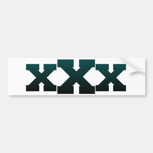 XEDGE4LIFEX donkerblauw xXx Bumpersticker (Voorkant)