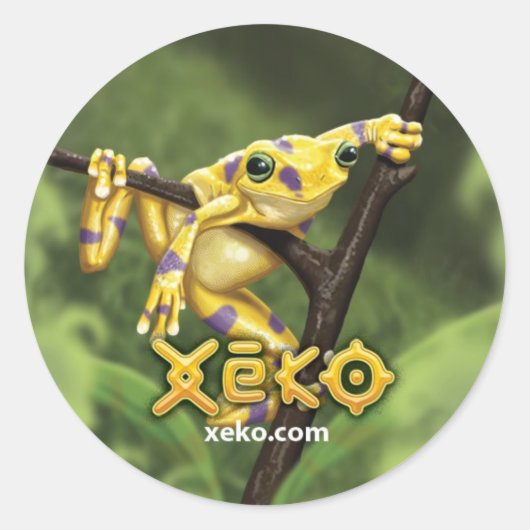 Xeko Golden Frog Stickers (Voorkant)