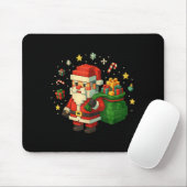 Xel Santa Claus With Retro Gamer Christmas  Muismat (Met muis)
