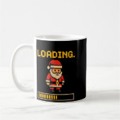Xel Santa Loading Retro Christmas Gamer Shirt  Koffiemok (Links)