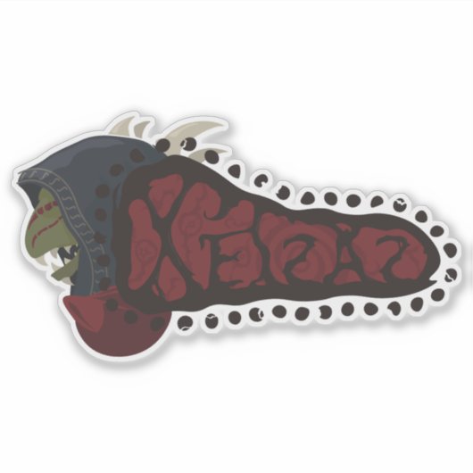 Xelzaz Logo door pashacore Sticker (Voorkant)