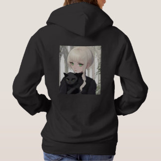 Xen Black Cat Hoodie