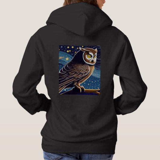 Xen Nachtuil Hoodie (Achterkant)