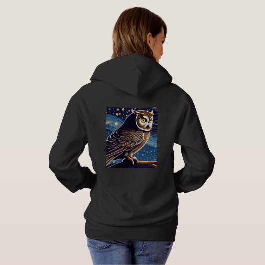 Xen Night Owl Hoodie (Achterkant volledig)