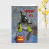 Xena als heks -- aangepast kaart (Gele Bloem)