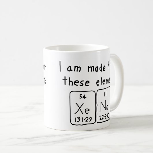 Xena periodieke lijstnaam mok (Voorkant rechts)