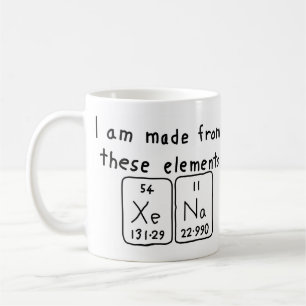 Xena periodieke lijstnaam mok