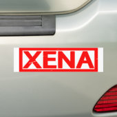Xena Stamp Bumpersticker (Op auto)
