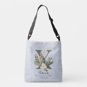 Xena's Noble Grace - Boho Floral Monogram Crossbody Tas (Achterkant)