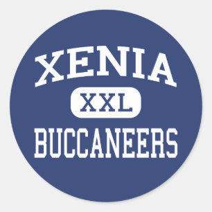 Xenia - Buccaneers - Middelbare school - Xenia Ohi Ronde Sticker